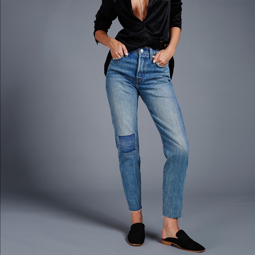 Levi’s Wedgie patch jeans in Joshua Tree 26